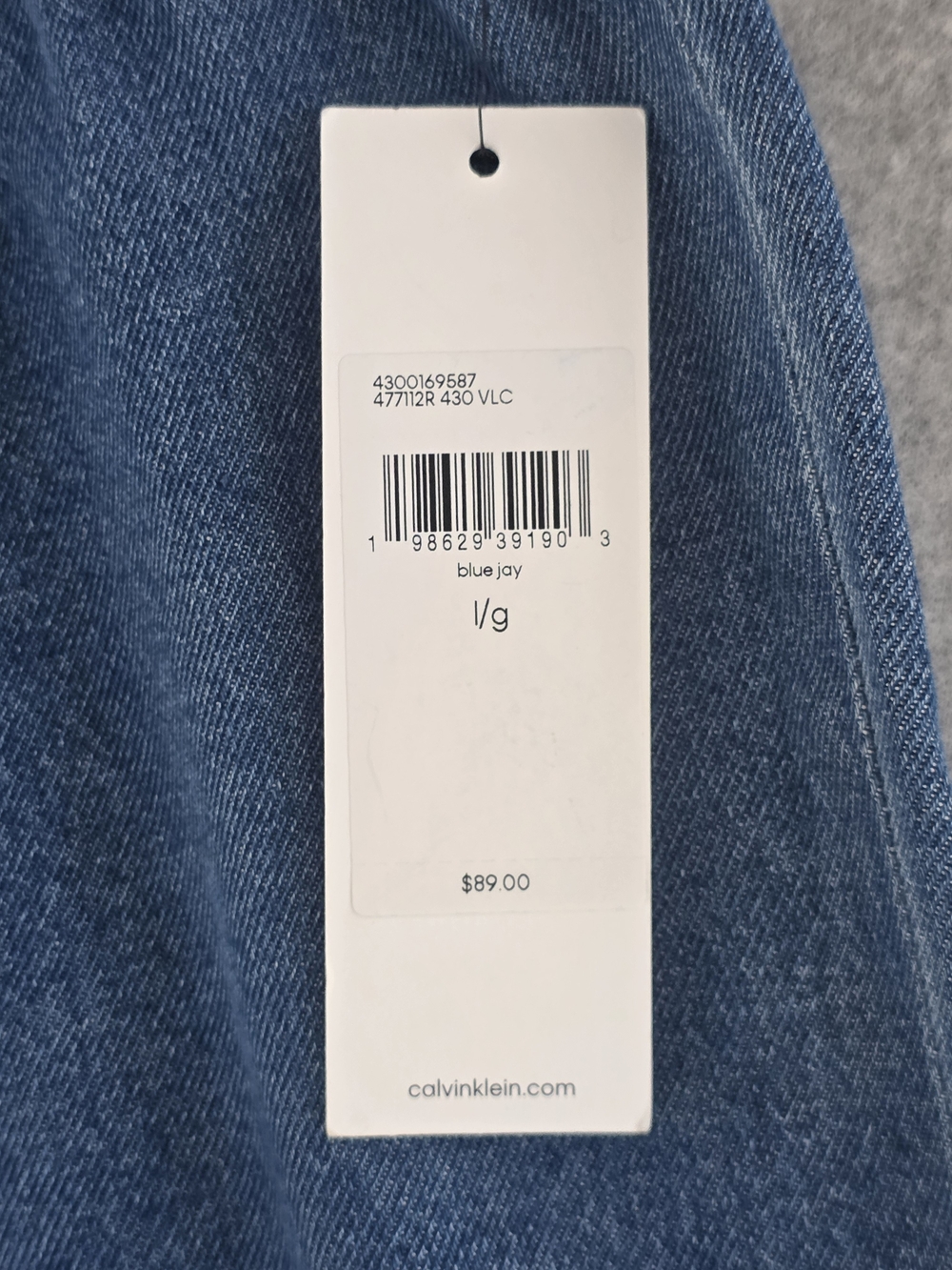 Calvin Klein Women's Blue Denim Pull-On Pants Suze L NWT - Picture 12 of 12